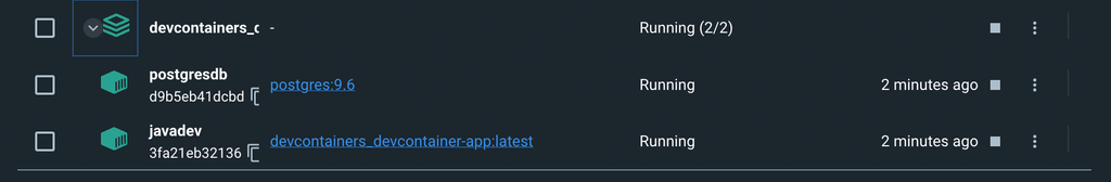 Postgres and Java App in Docker Desktop